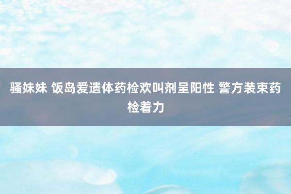 骚妹妹 饭岛爱遗体药检欢叫剂呈阳性 警方装束药检着力